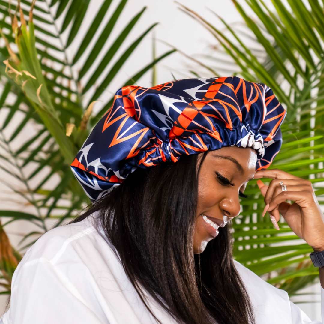 Satin Bonnet Silk Hair Bonnets For Black Women Curly Hair Wrap For Sleeping  Cap