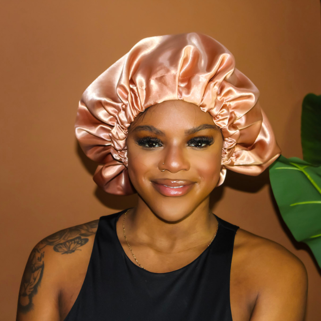 Satin bonnet hotsell for curly hair