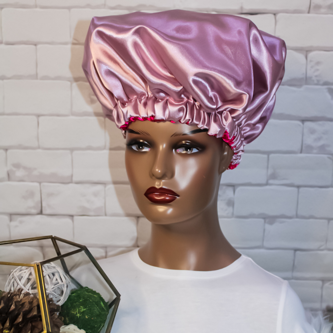 Satin Bonnet for Curly Hair, Made in Canada