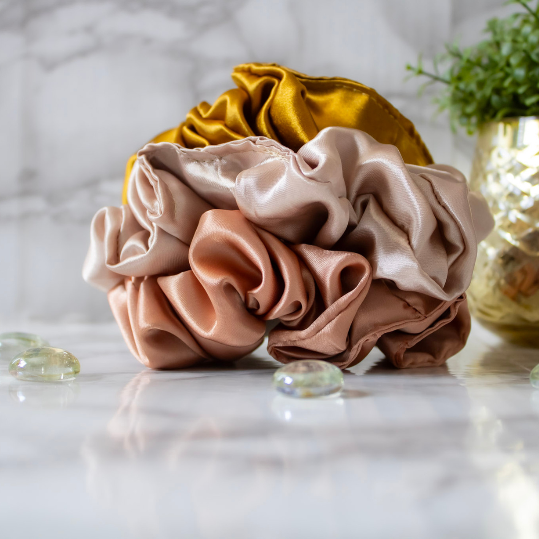 Luxurious Satin Scrunchies Set (3pcs)