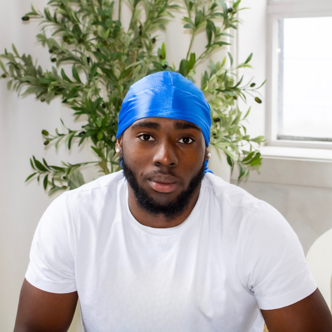 Premium SIlky Satin Durag | Royal Blue