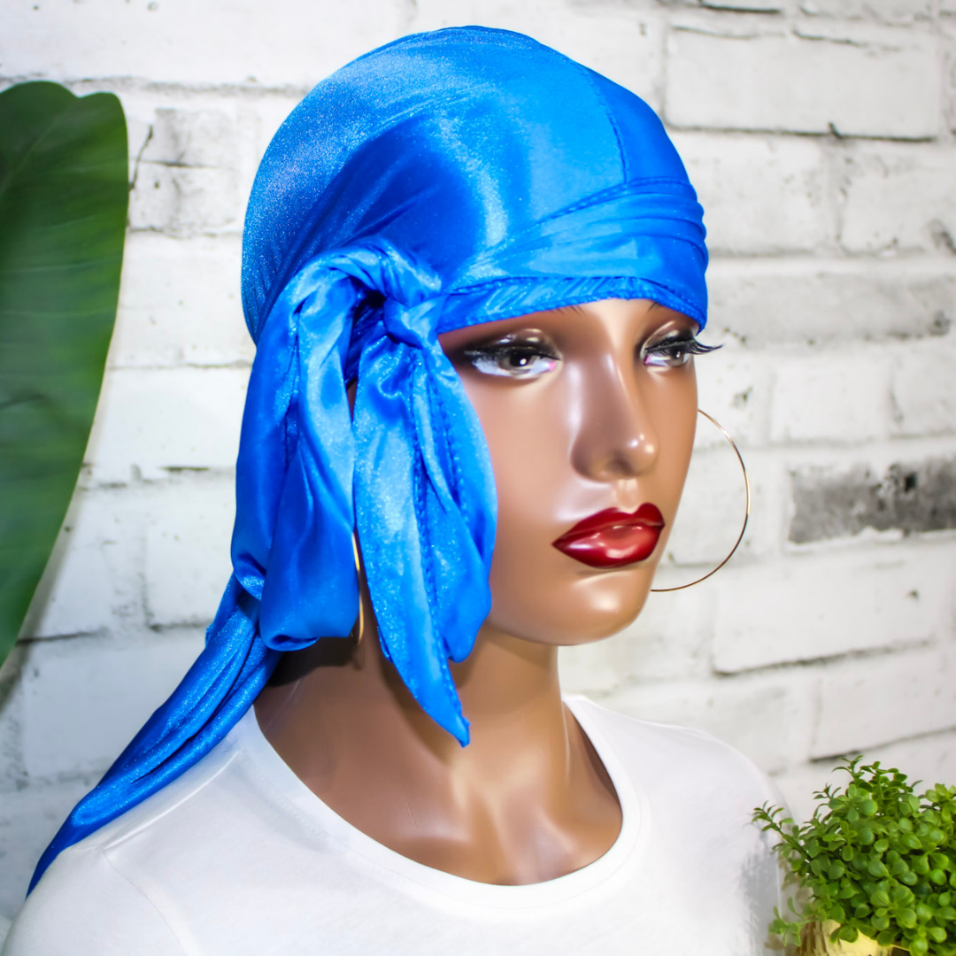 Premium SIlky Satin Durag | Royal Blue