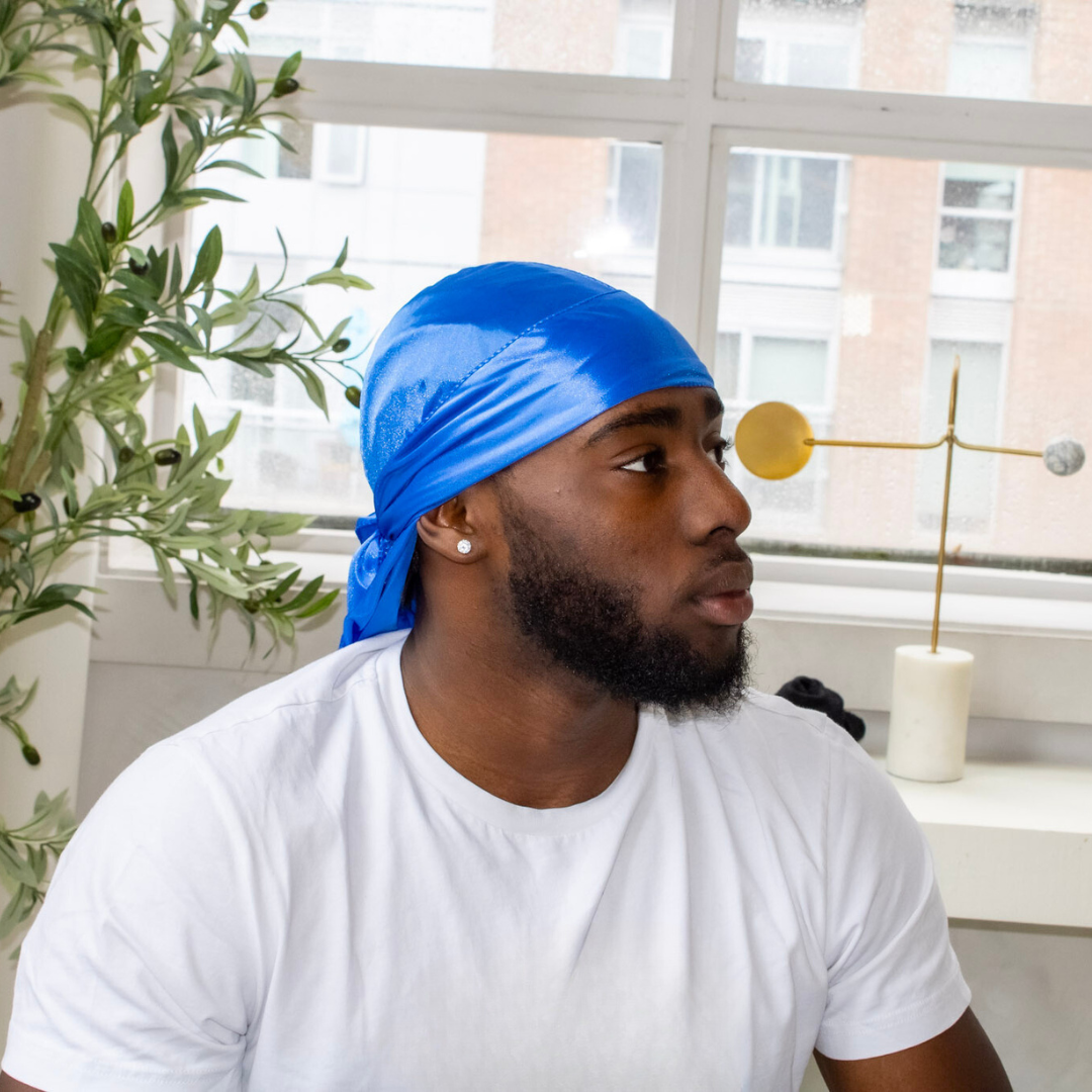 Premium SIlky Satin Durag | Royal Blue