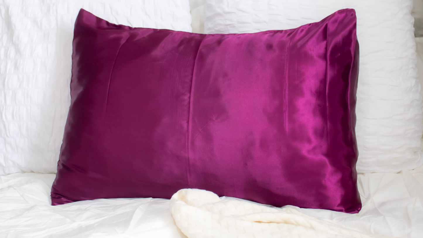 Silky Satin Pillowcase: Puple